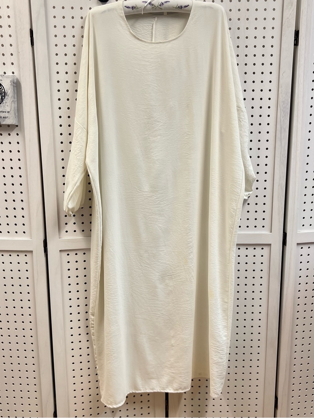 White Color Basic Abaya Oversized Batwing style
